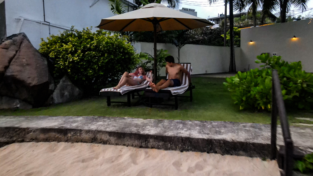Serene Swimming Pool under the Araliya Tree